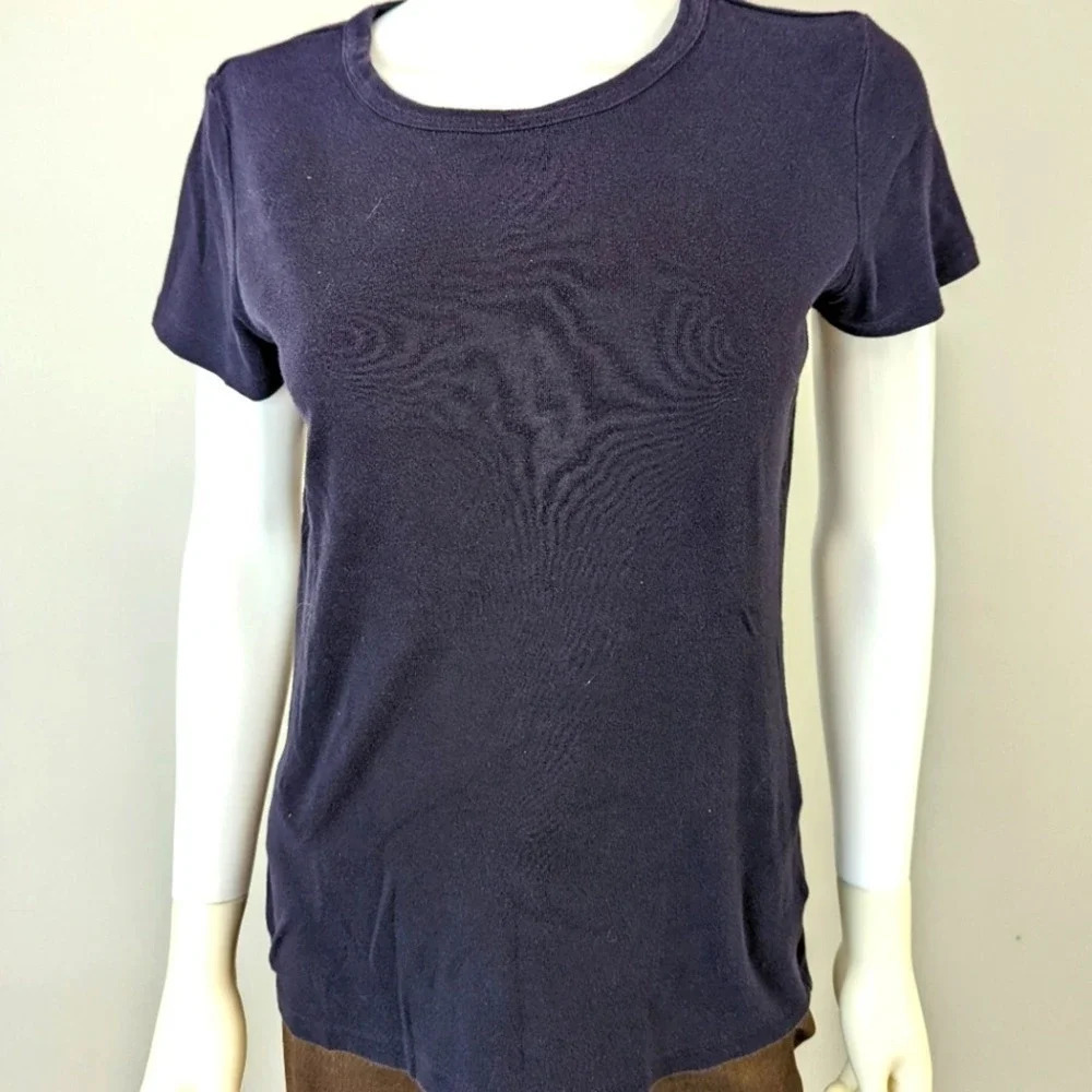 Lands' End Navy Blue Tee Shirt M